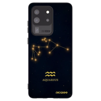 Picasee crna silikonska maskica za Samsung Galaxy S20 Ultra 5G G988F - AQUARIUS