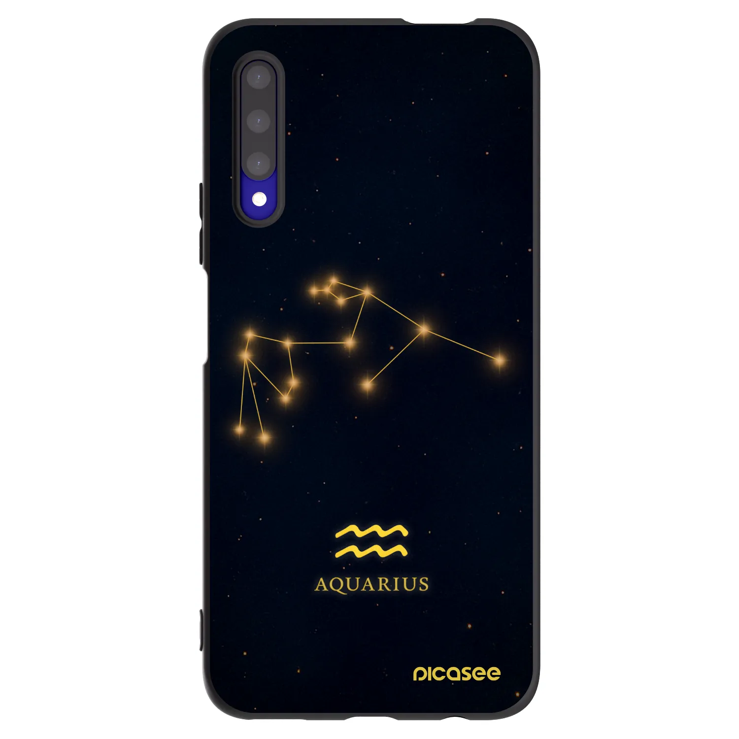 Picasee crna silikonska maskica za Honor 9X Pro - AQUARIUS