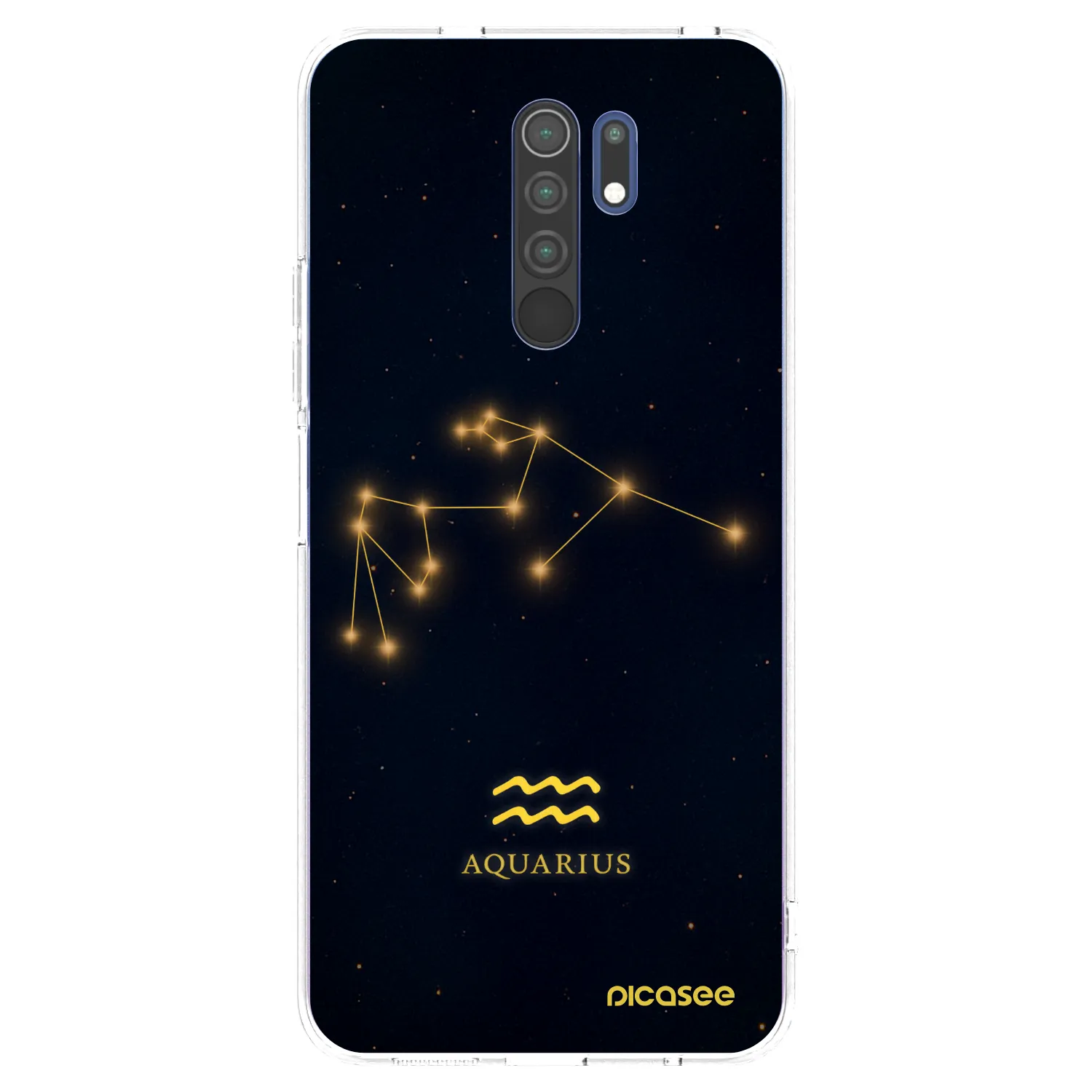 Picasee silikonska prozirna maskica za Xiaomi Redmi 9 - AQUARIUS