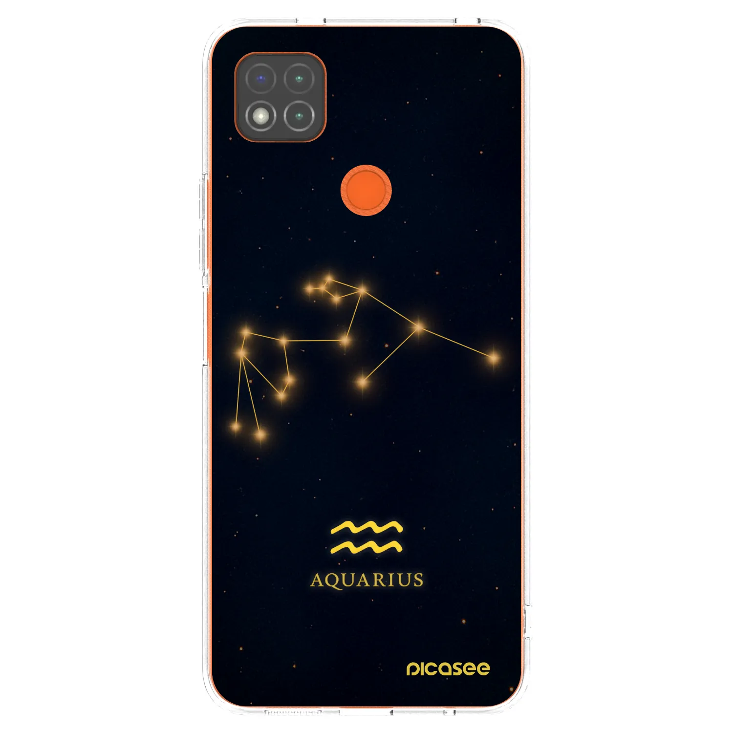 Picasee silikonska prozirna maskica za Xiaomi Redmi 9C - AQUARIUS