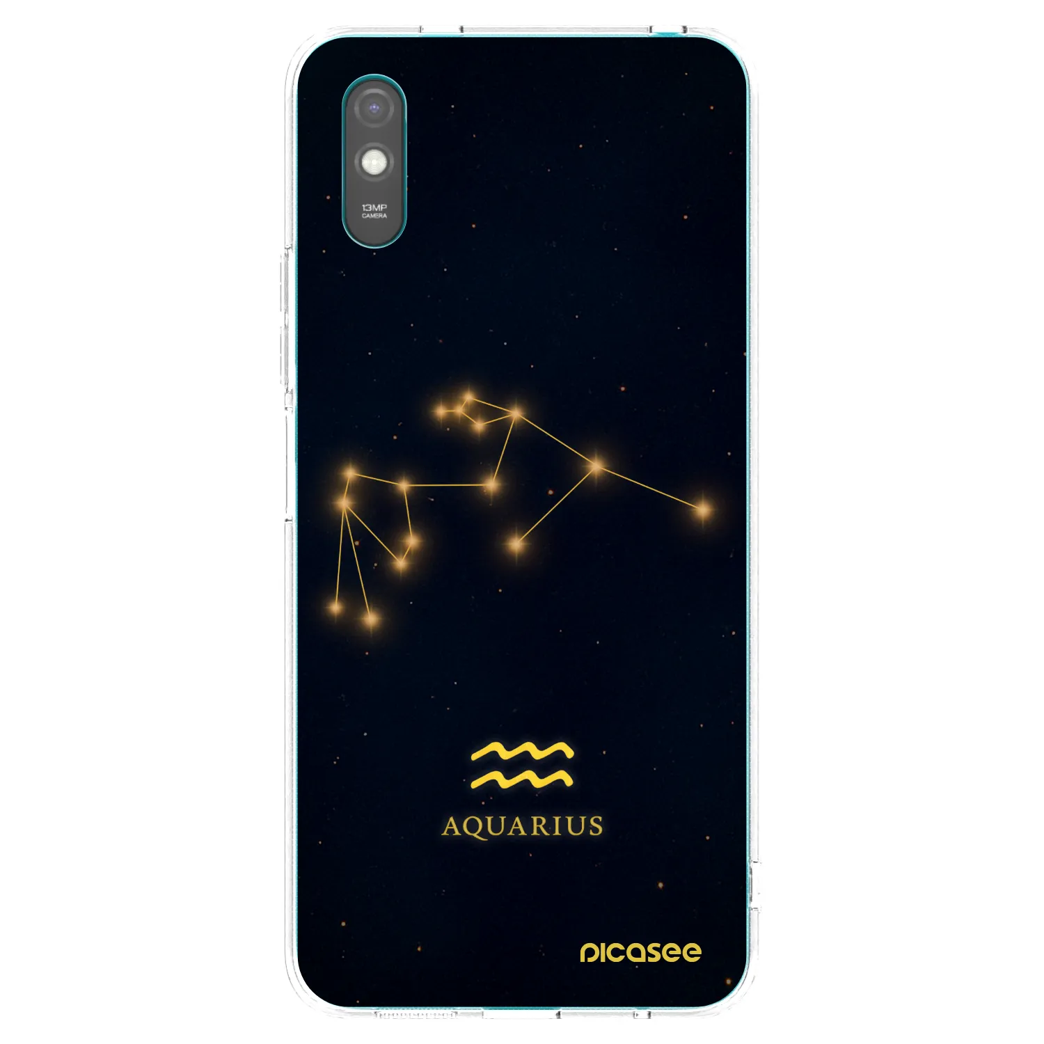 Picasee silikonska prozirna maskica za Xiaomi Redmi 9A - AQUARIUS