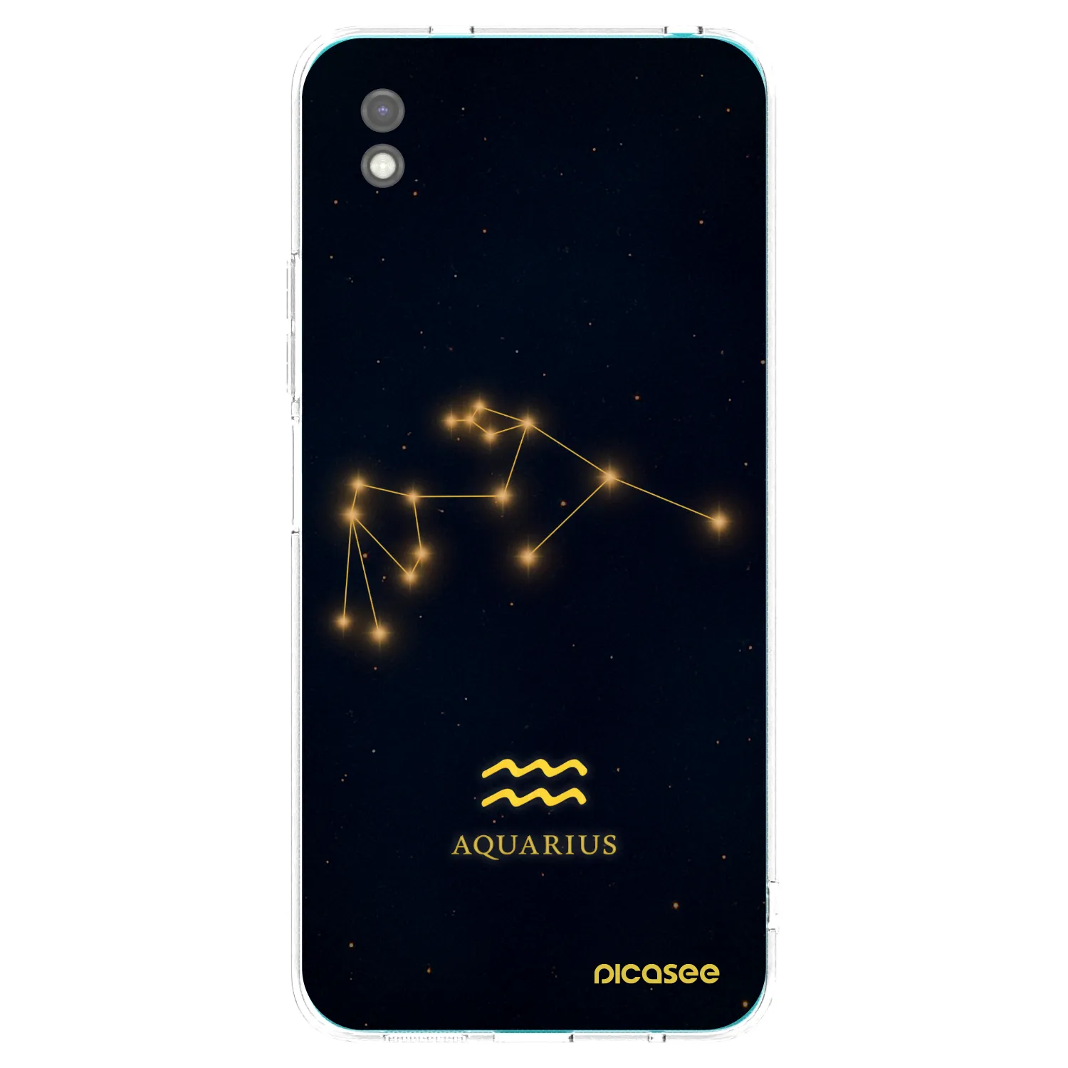 Picasee crna silikonska maskica za Xiaomi Redmi 9A - AQUARIUS