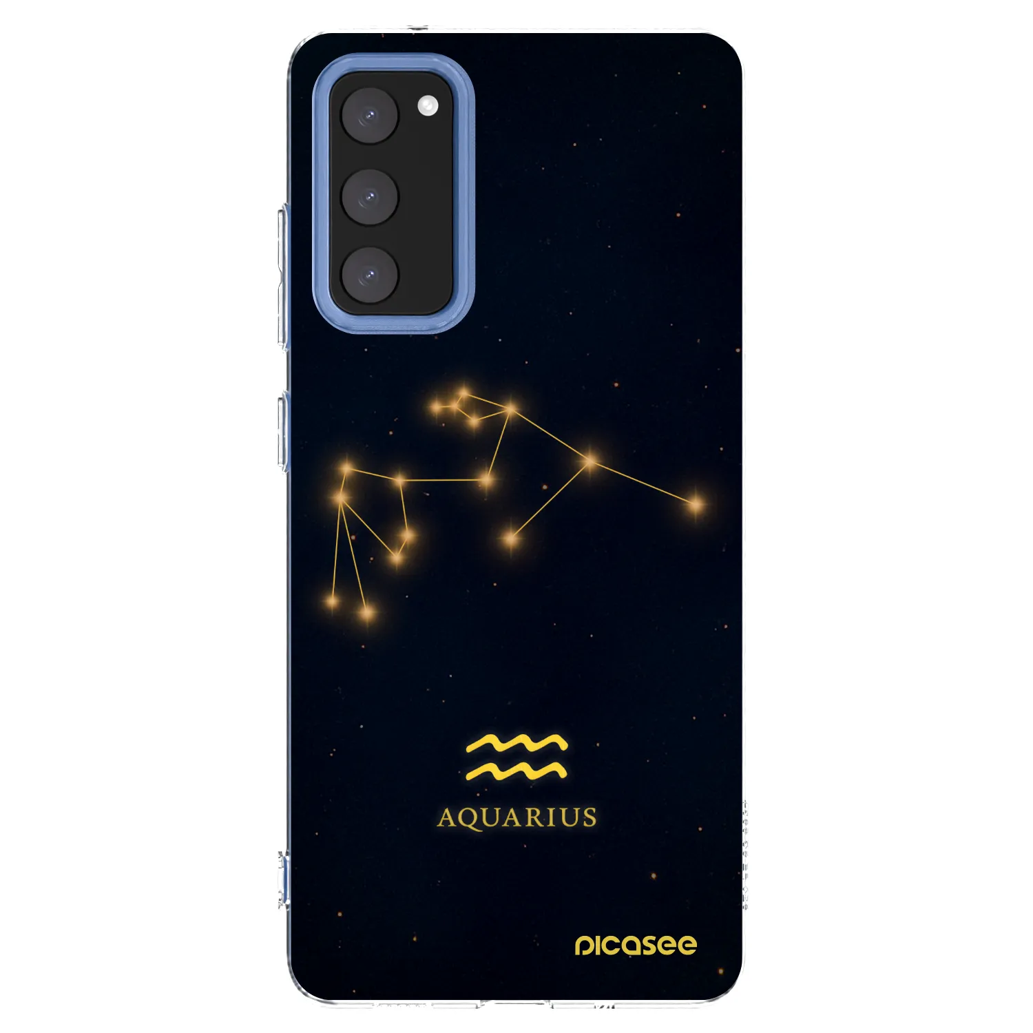 Picasee silikonska prozirna maskica za Samsung Galaxy S20 FE - AQUARIUS