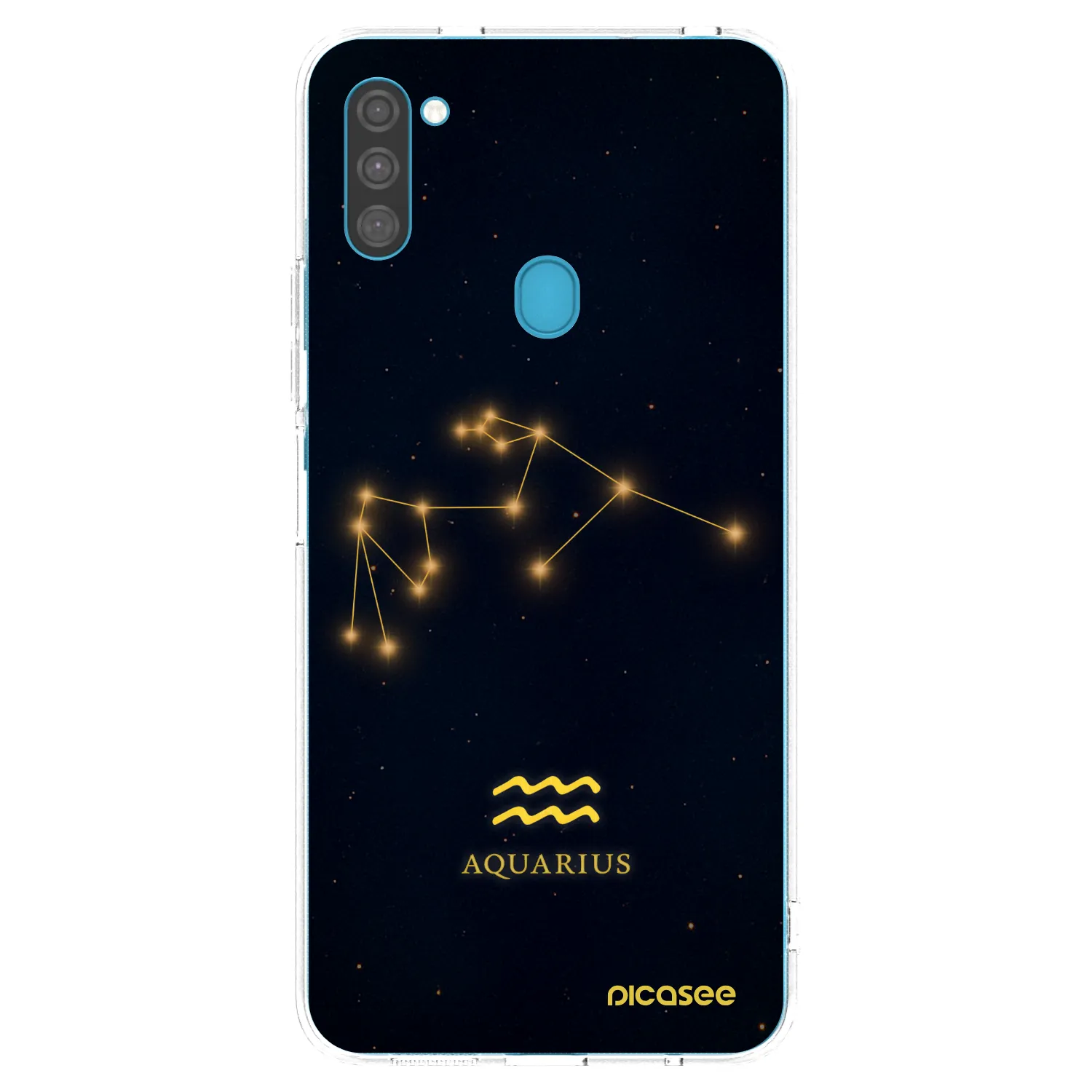 Picasee silikonska prozirna maskica za Samsung Galaxy M11 - AQUARIUS