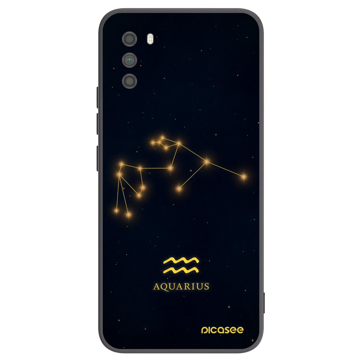 Picasee crna silikonska maskica za Xiaomi Poco M3 - AQUARIUS