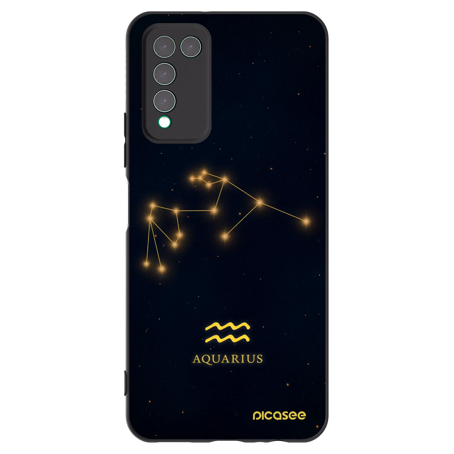 Picasee crna silikonska maskica za Honor 10X Lite - AQUARIUS