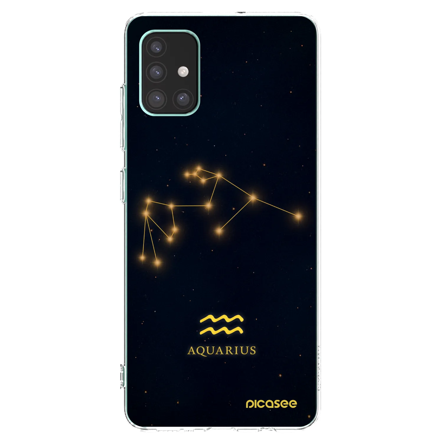 Picasee silikonska prozirna maskica za Samsung Galaxy M51 M515F - AQUARIUS