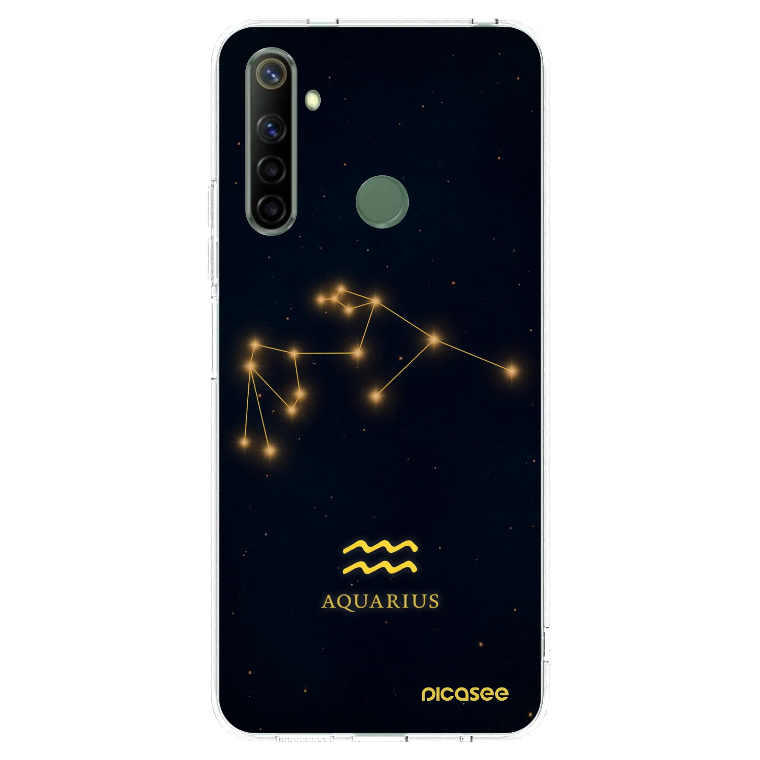 Picasee silikonska prozirna maskica za Realme 6i - AQUARIUS