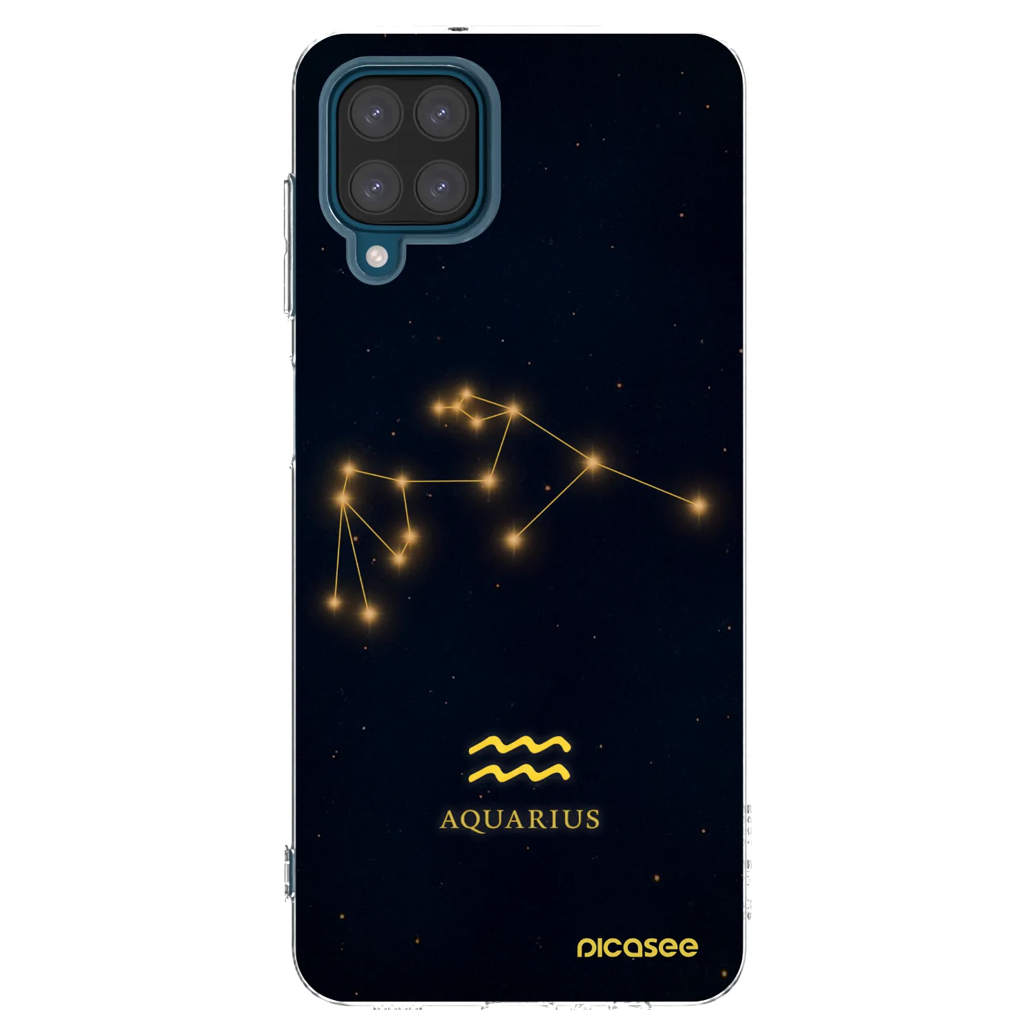 Picasee silikonska prozirna maskica za Samsung Galaxy A12 A125F - AQUARIUS