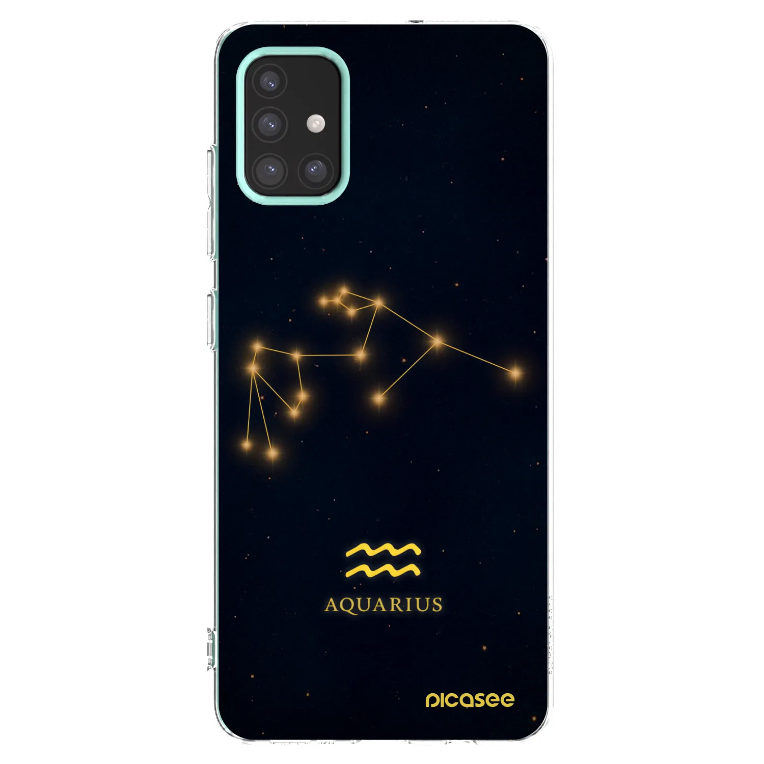 Picasee silikonska prozirna maskica za Samsung Galaxy M31s - AQUARIUS