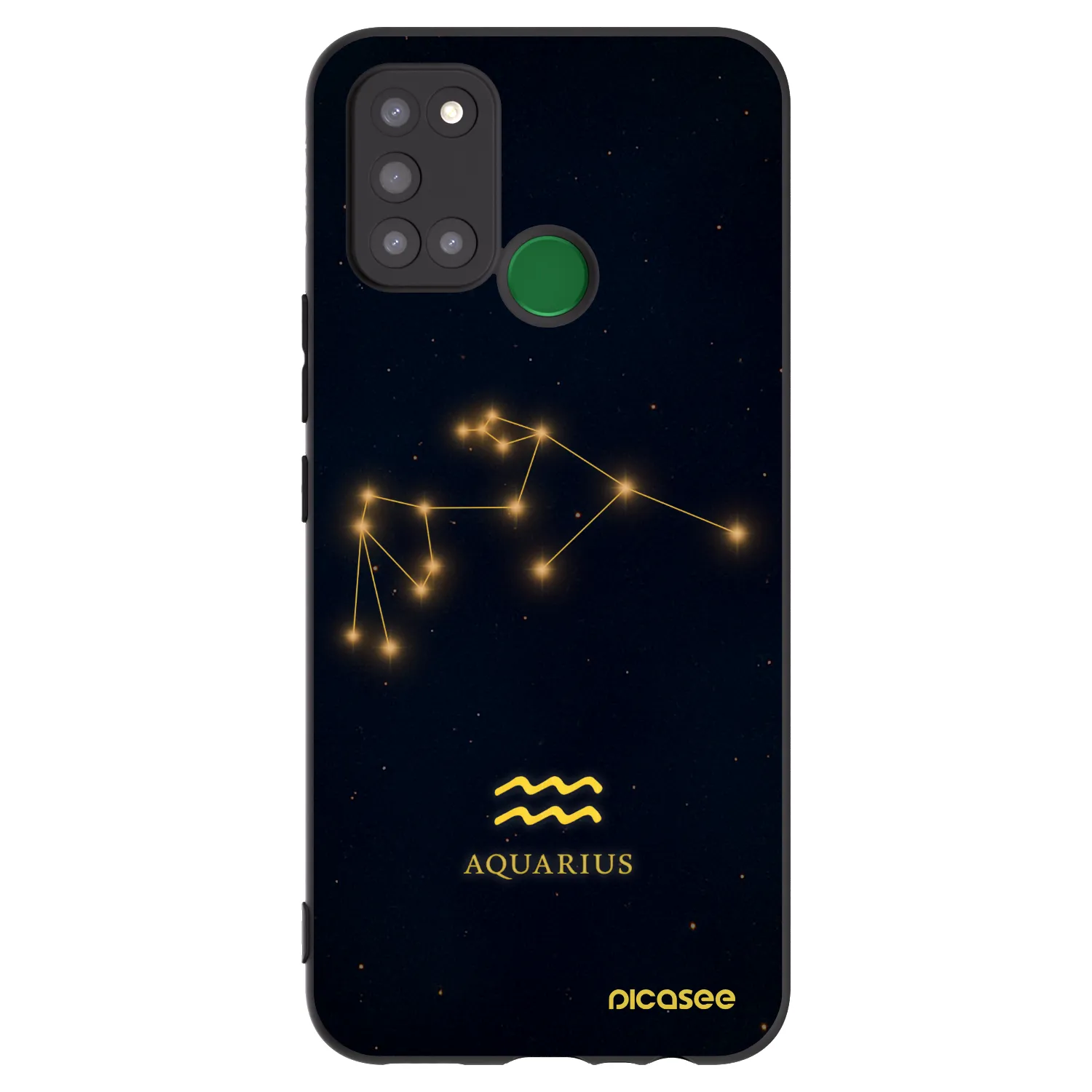 Picasee crna silikonska maskica za Realme 7i - AQUARIUS