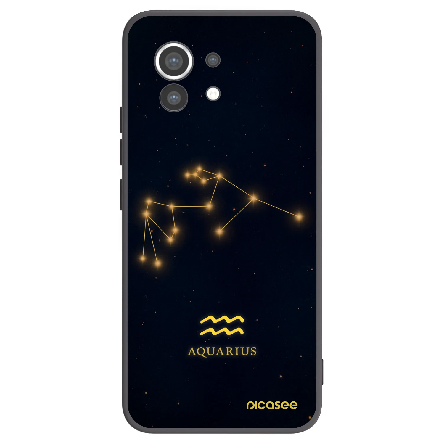Picasee crna silikonska maskica za Xiaomi Mi 11 - AQUARIUS
