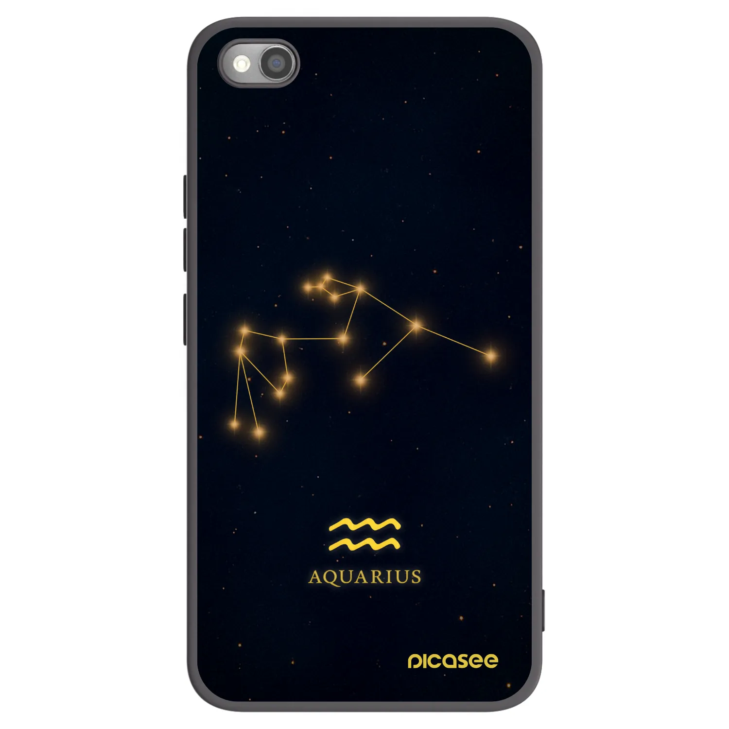 Picasee crna silikonska maskica za Xiaomi Redmi Note 11S 5G - AQUARIUS