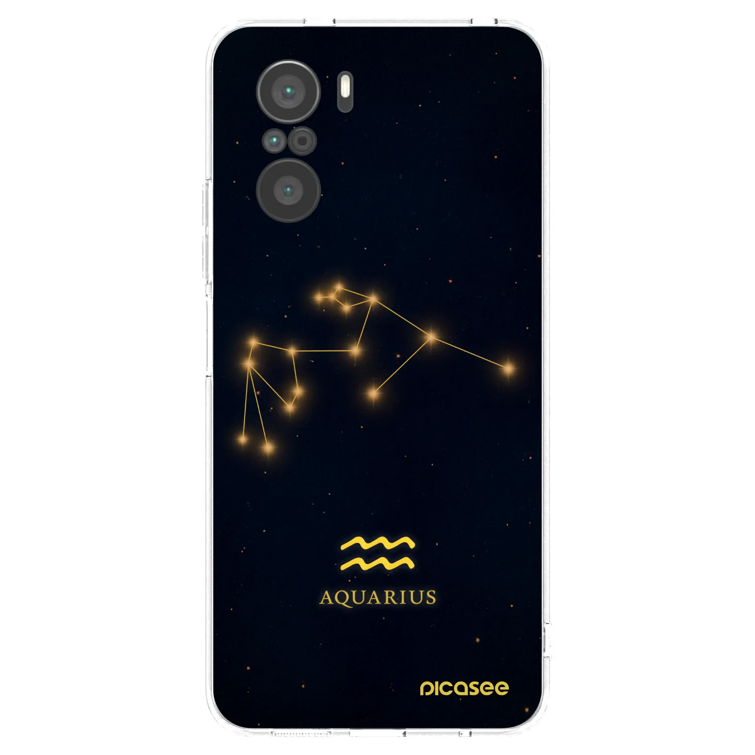 Picasee silikonska prozirna maskica za Xiaomi Poco F3 - AQUARIUS