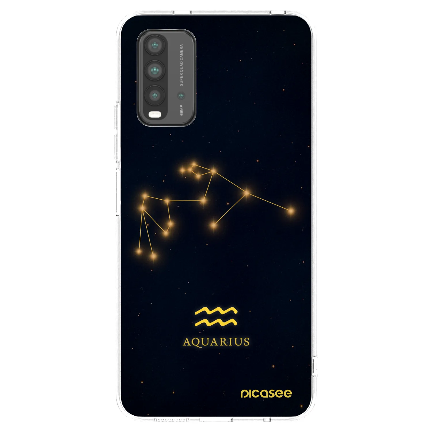 Picasee silikonska prozirna maskica za Xiaomi Redmi 9T - AQUARIUS