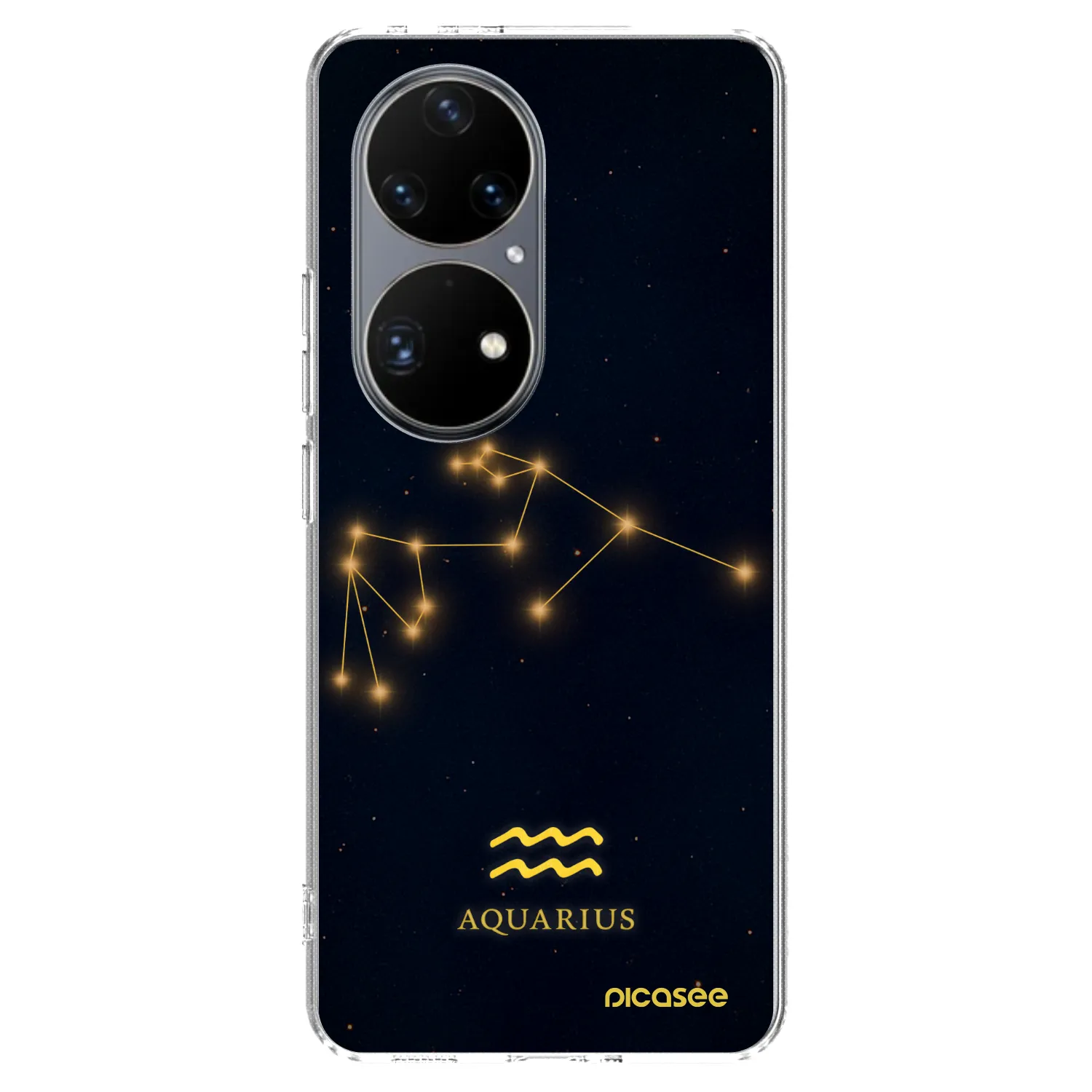 Picasee silikonska prozirna maskica za Huawei P50 - AQUARIUS
