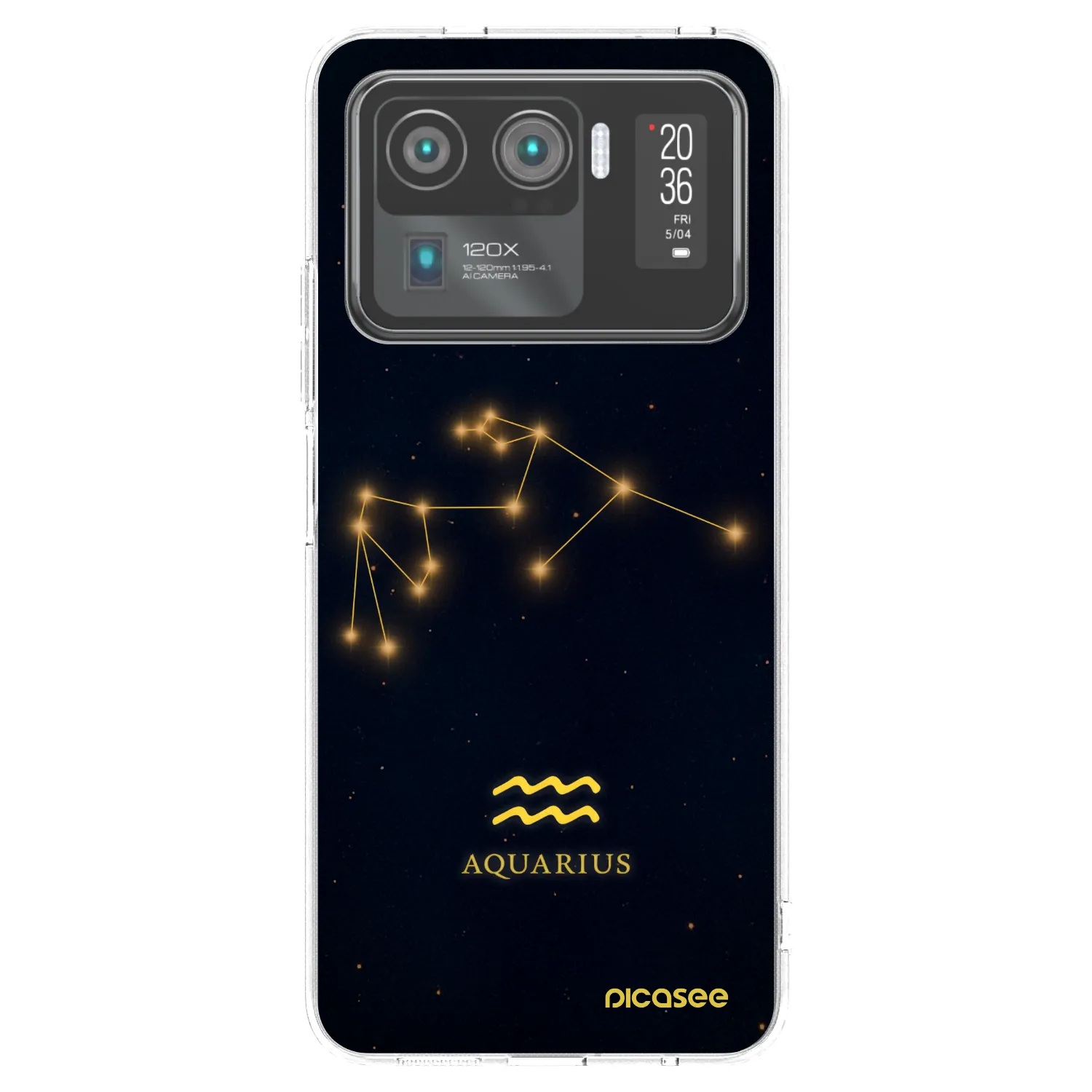 Picasee silikonska prozirna maskica za Xiaomi Mi 11 Ultra - AQUARIUS