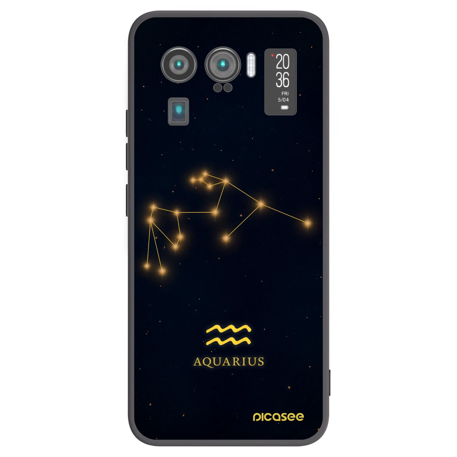 Picasee crna silikonska maskica za Xiaomi Mi 11 Ultra - AQUARIUS