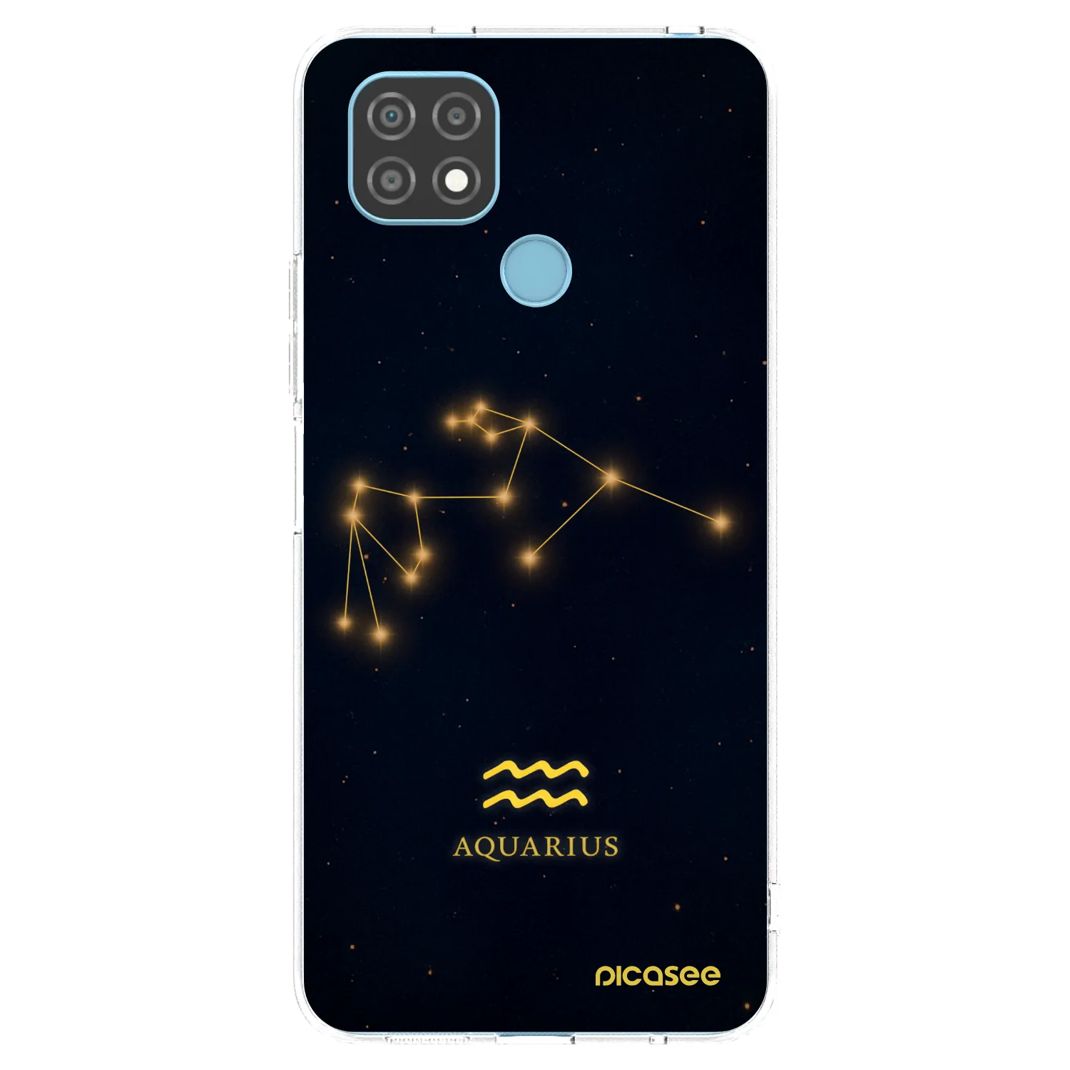 Picasee silikonska prozirna maskica za Realme C21 - AQUARIUS