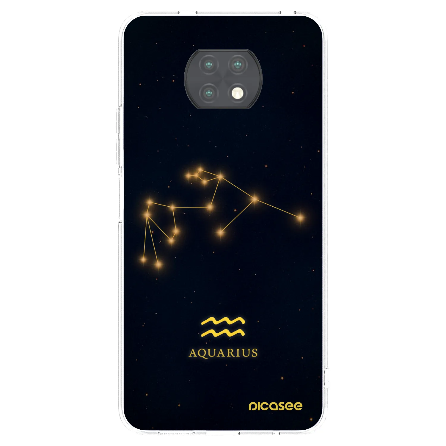 Picasee silikonska prozirna maskica za Xiaomi Redmi Note 9T - AQUARIUS