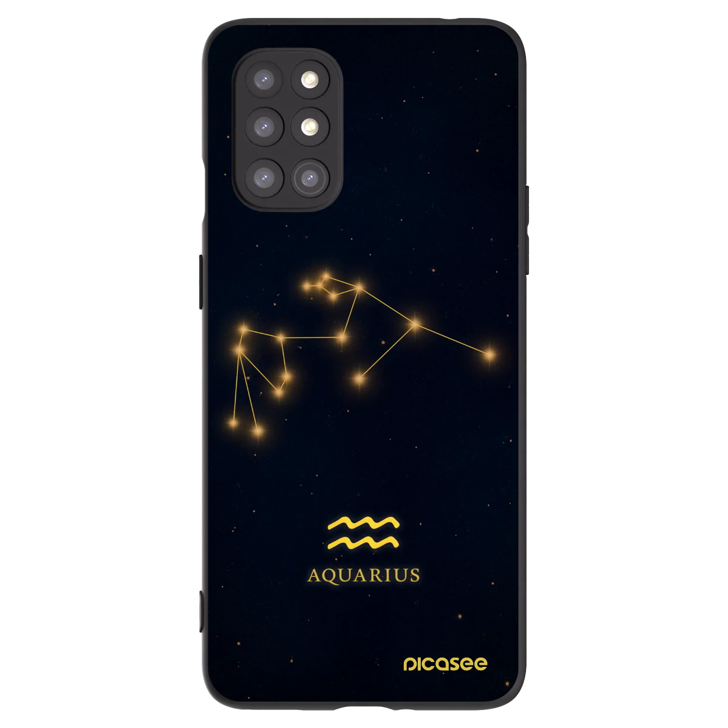 Picasee crna silikonska maskica za OnePlus 8T - AQUARIUS