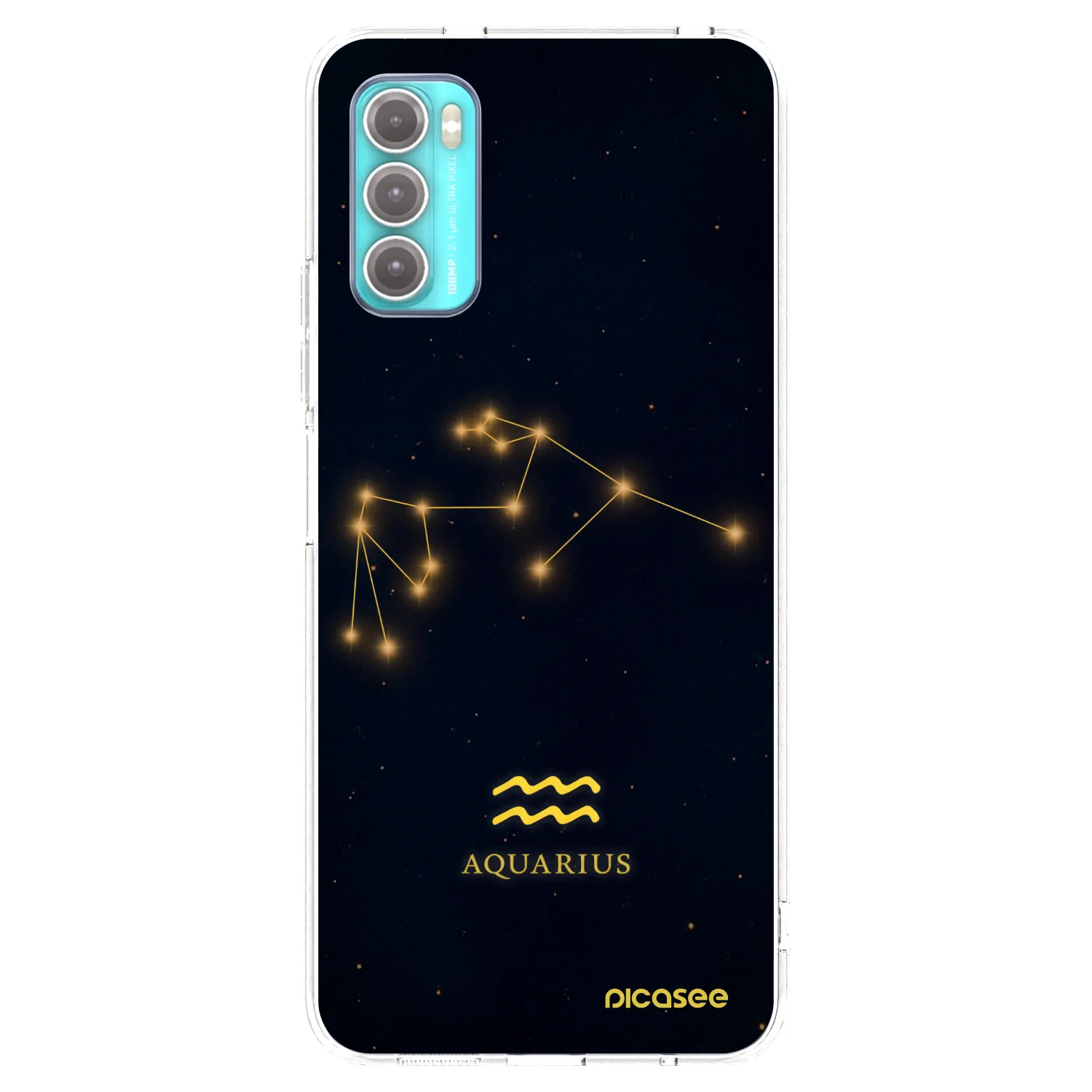 Picasee silikonska prozirna maskica za Motorola Moto G60 - AQUARIUS
