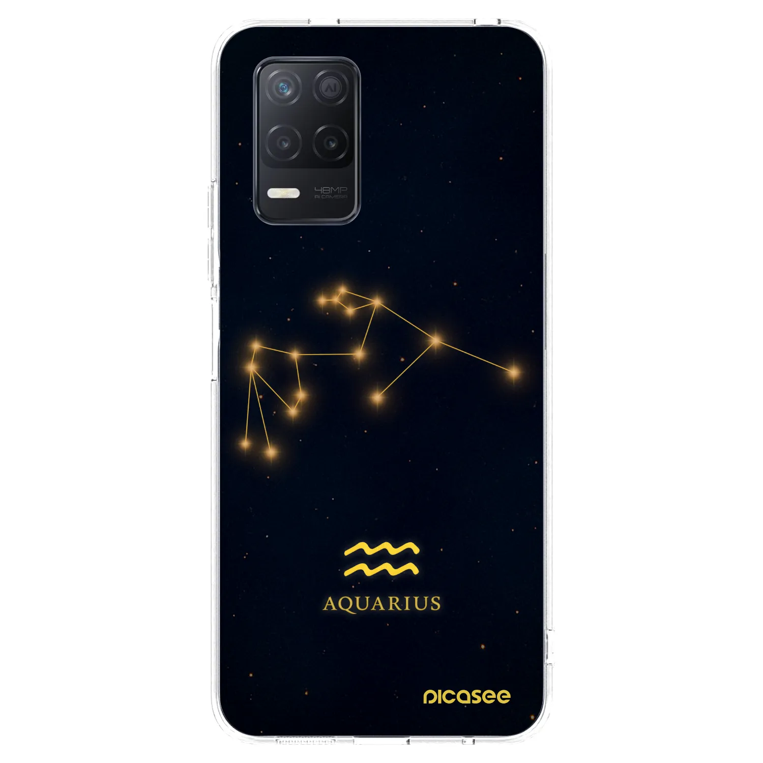 Picasee silikonska prozirna maskica za Realme 8 5G - AQUARIUS