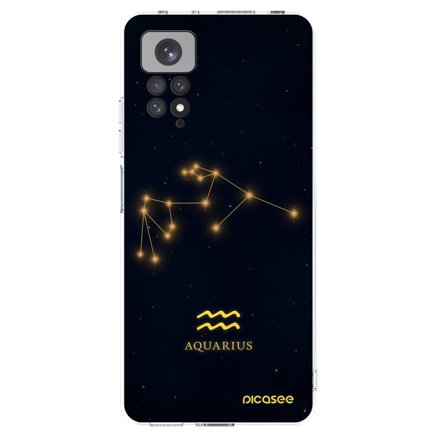 Picasee silikonska prozirna maskica za Xiaomi Redmi Note 11 - AQUARIUS