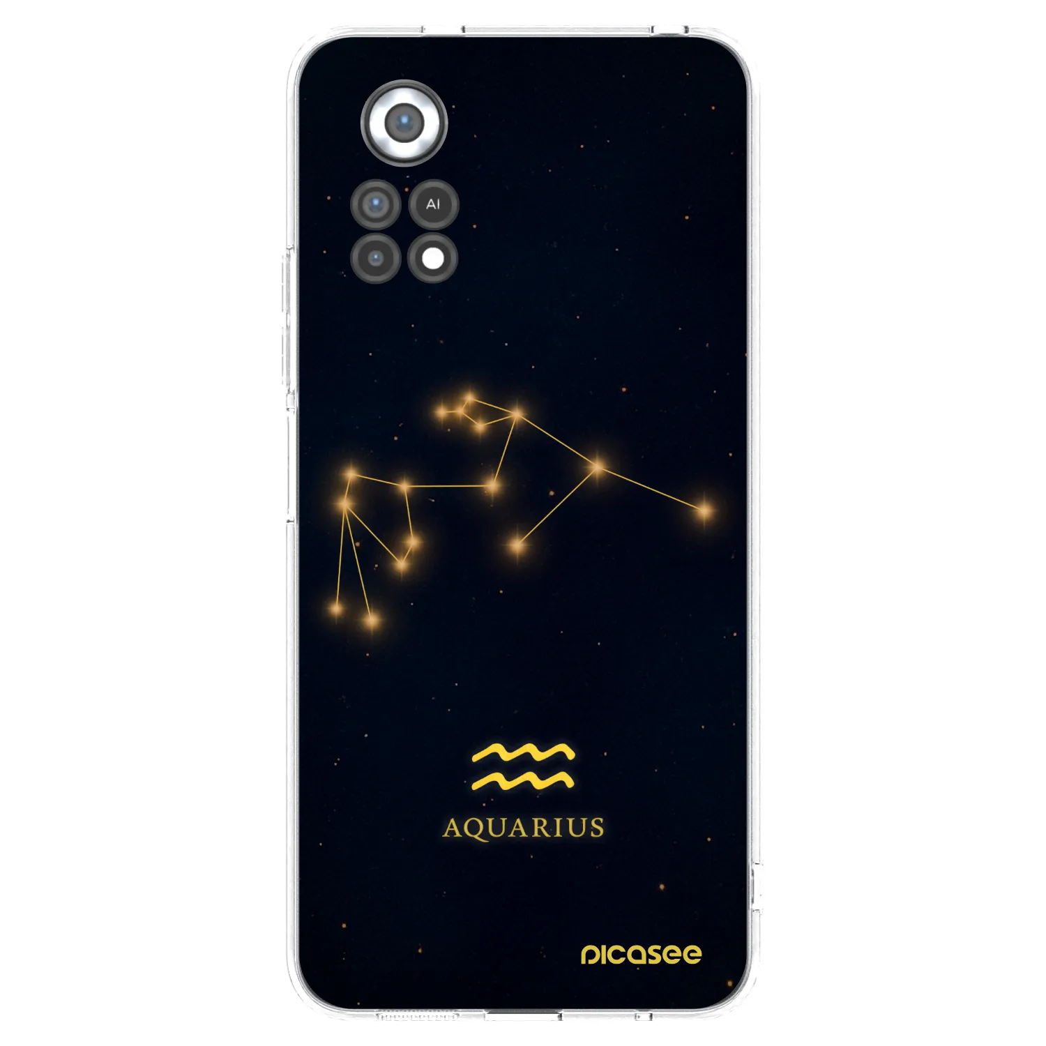 Picasee silikonska prozirna maskica za Xiaomi Poco X4 Pro 5G - AQUARIUS