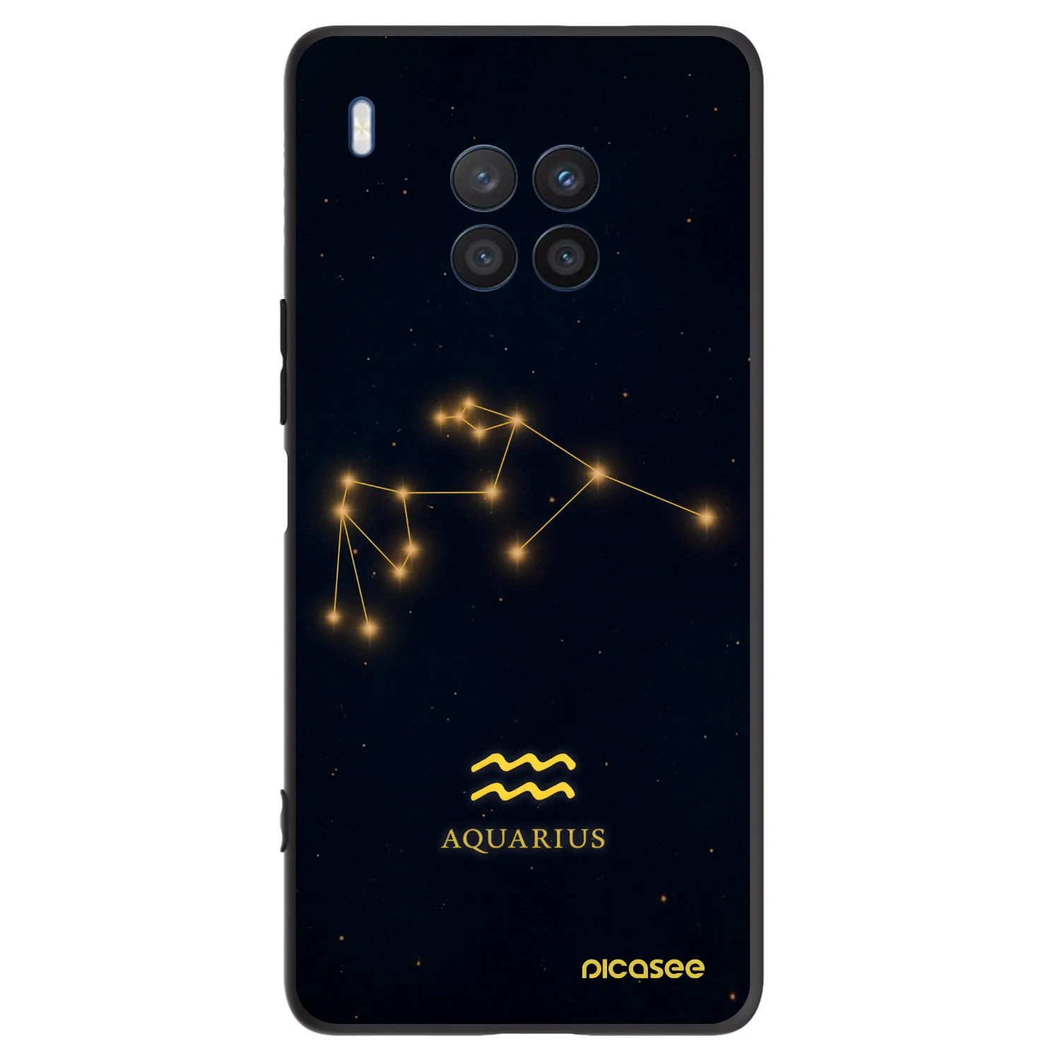 Picasee crna silikonska maskica za Honor 50 Lite - AQUARIUS