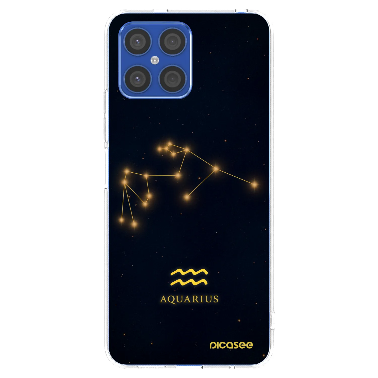 Picasee silikonska prozirna maskica za Honor X8 4G - AQUARIUS