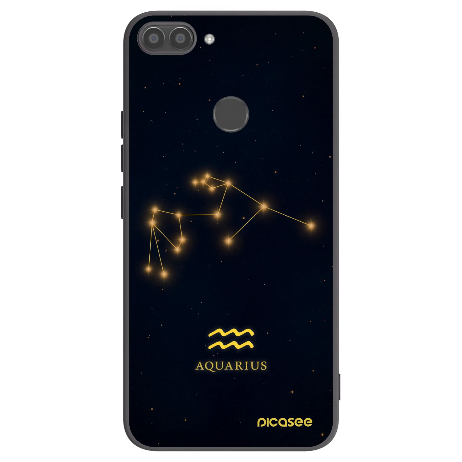 Picasee crna silikonska maskica za Huawei P Smart - AQUARIUS