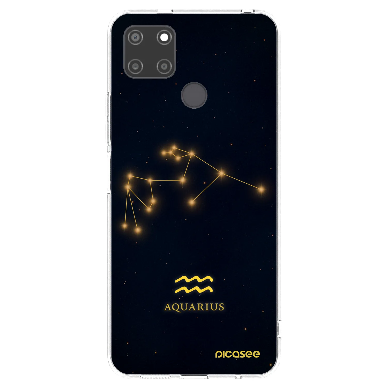 Picasee silikonska prozirna maskica za Realme C21Y - AQUARIUS