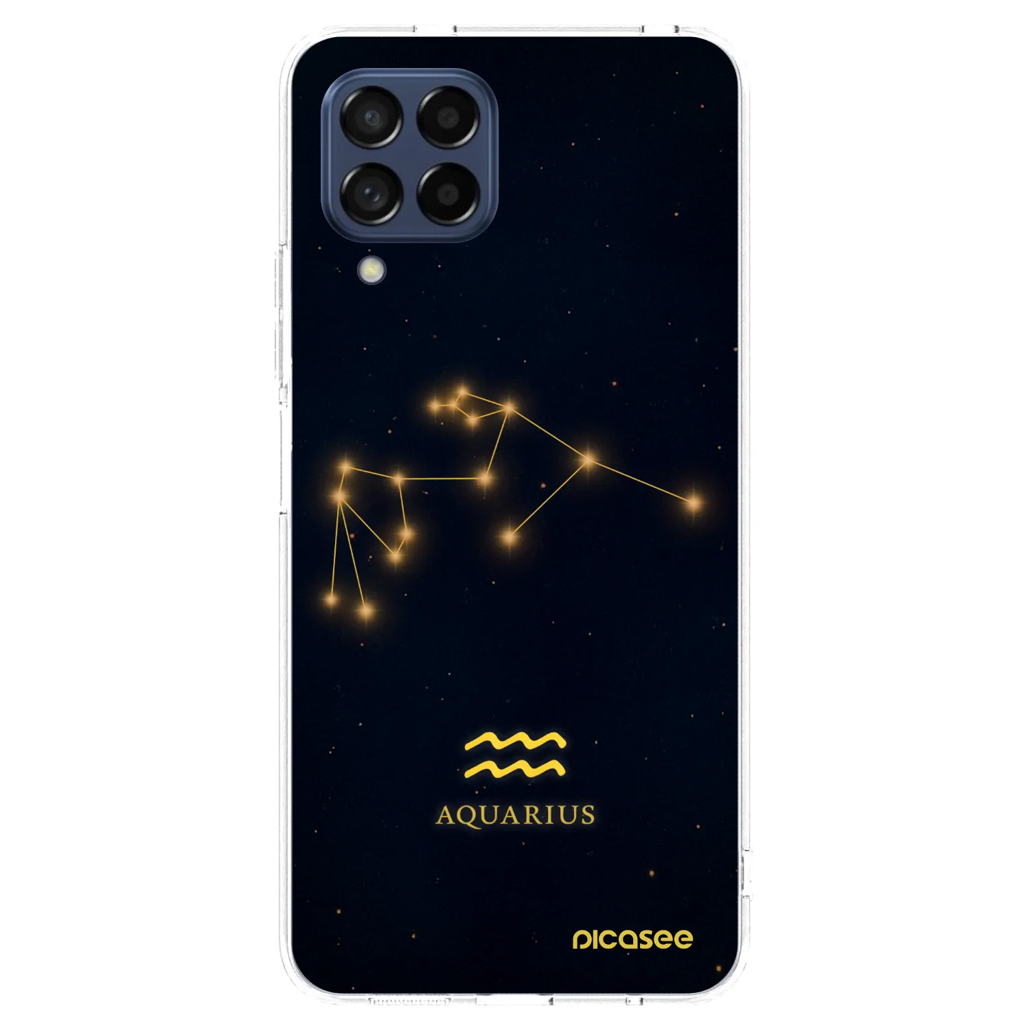 Picasee silikonska prozirna maskica za Samsung Galaxy M53 5G - AQUARIUS