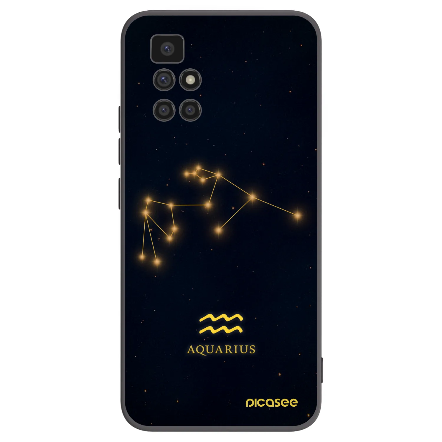 Picasee crna silikonska maskica za Xiaomi Redmi 10 (2022) - AQUARIUS