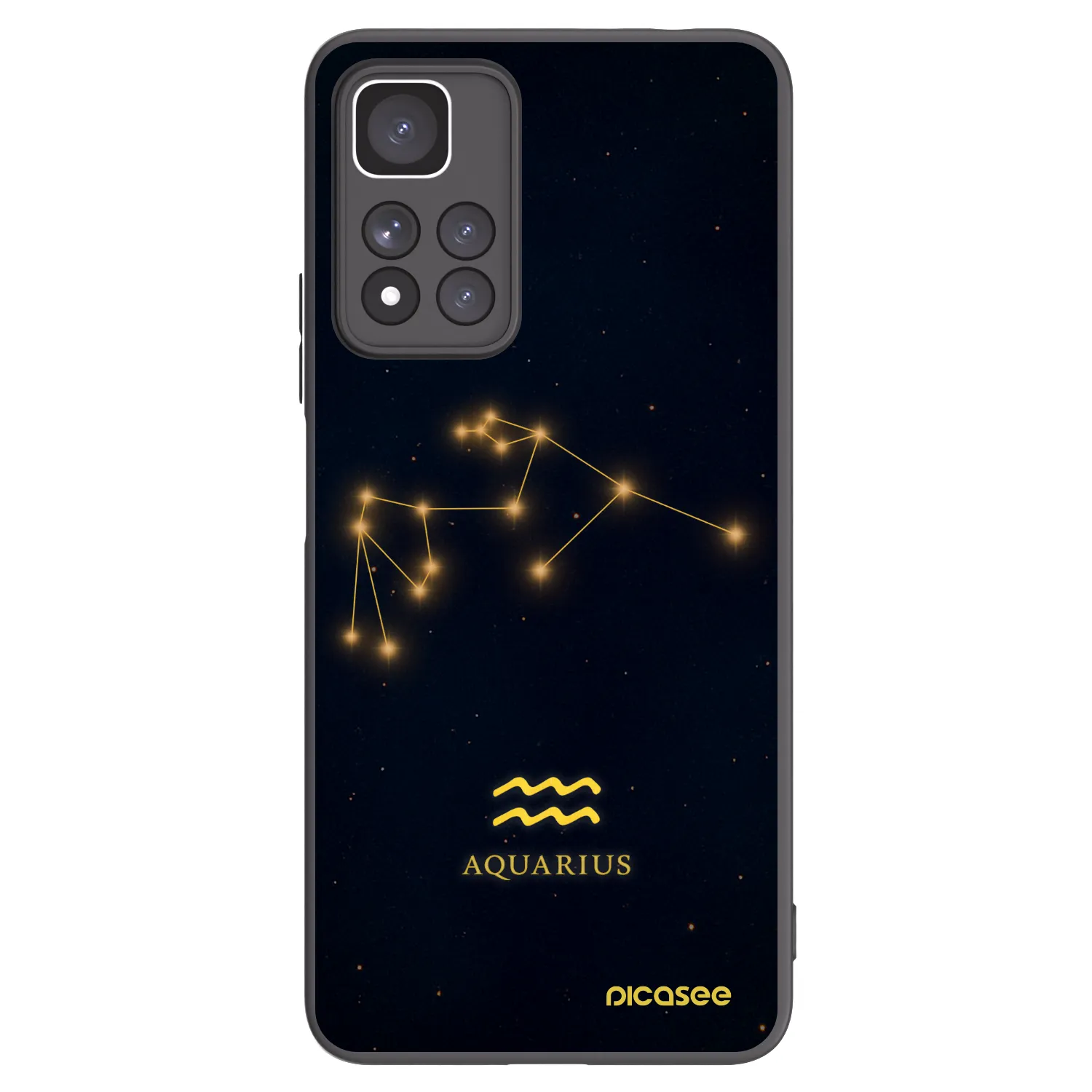 Picasee crna silikonska maskica za Xiaomi Redmi Note 11 Pro+ 5G - AQUARIUS