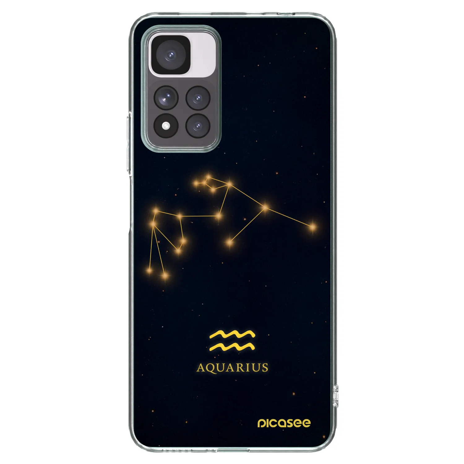 Picasee silikonska prozirna maskica za Xiaomi Redmi Note 11 Pro+ 5G - AQUARIUS
