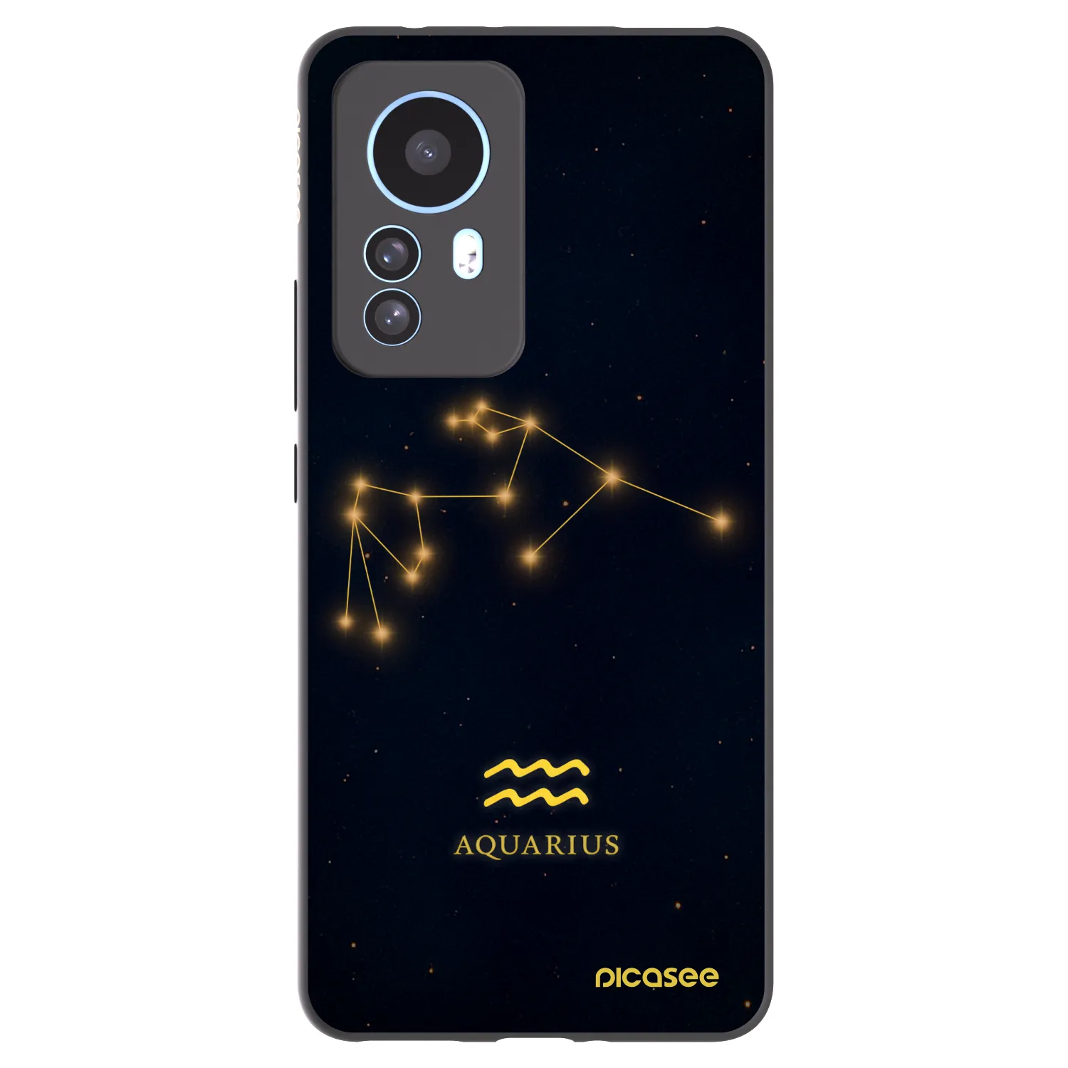 Picasee crna silikonska maskica za Xiaomi 12T - AQUARIUS