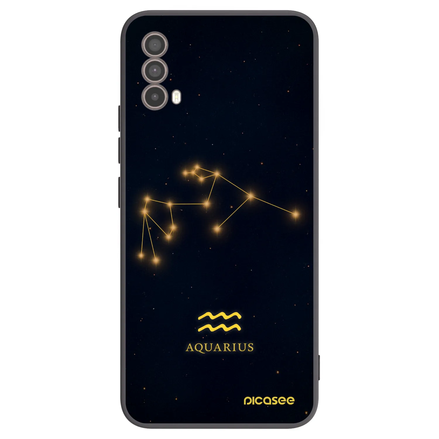 Picasee crna silikonska maskica za Motorola Moto E40 - AQUARIUS