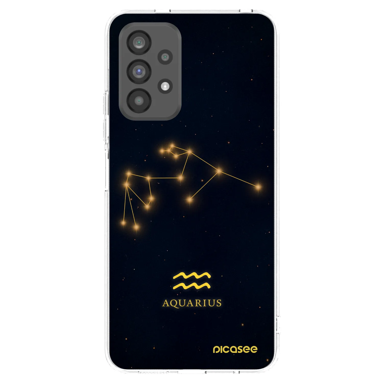 Picasee silikonska prozirna maskica za Samsung Galaxy A73 5G - AQUARIUS