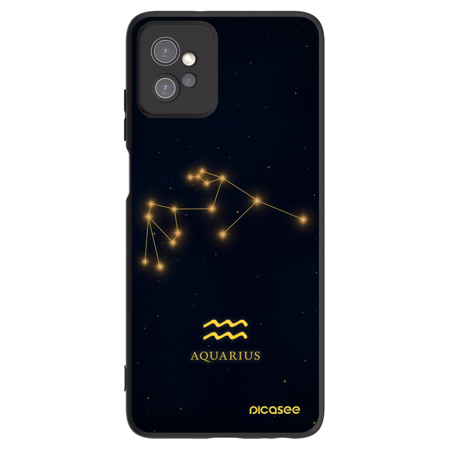 Picasee crna silikonska maskica za Motorola Moto G32 - AQUARIUS