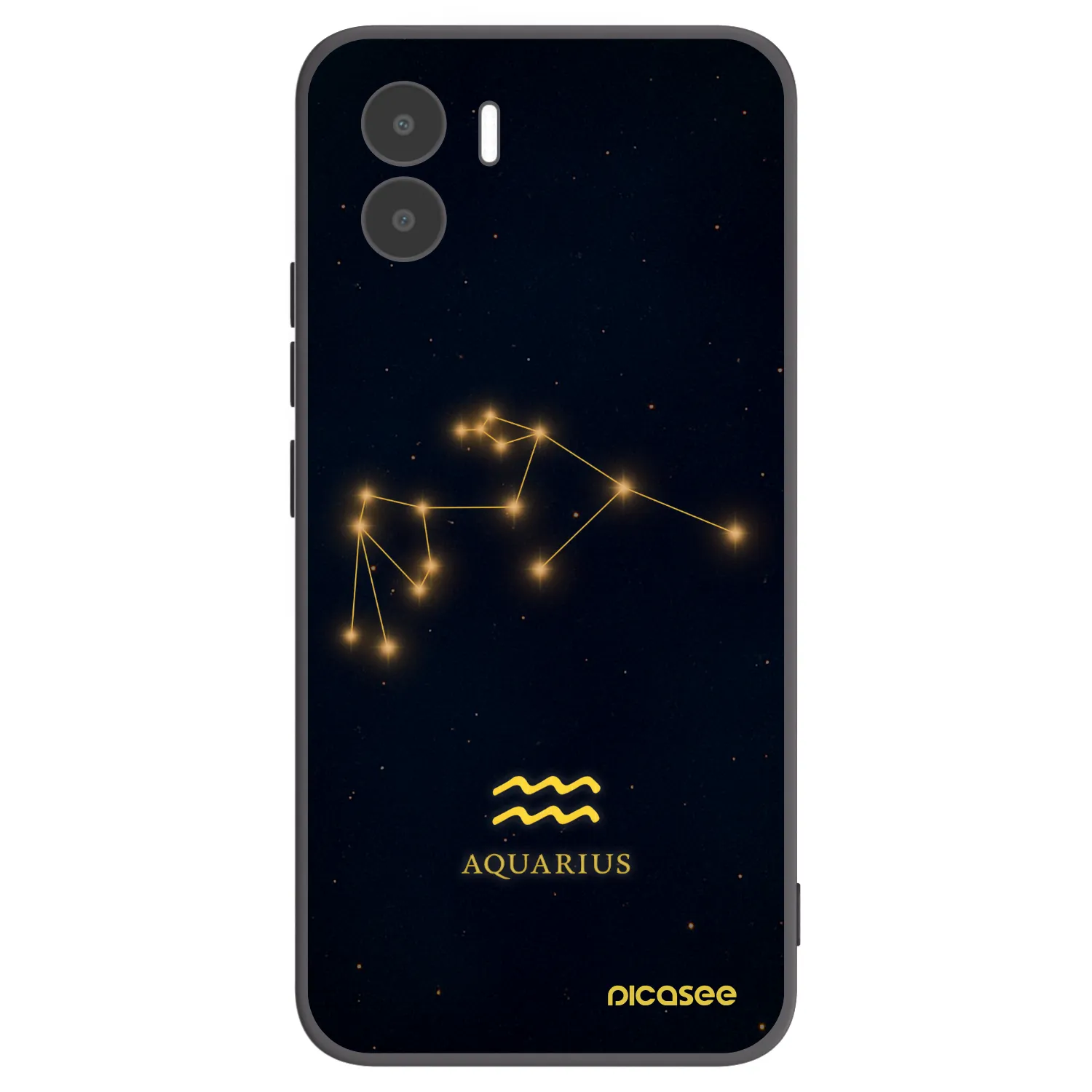 Picasee crna silikonska maskica za Xiaomi Redmi A1 - AQUARIUS