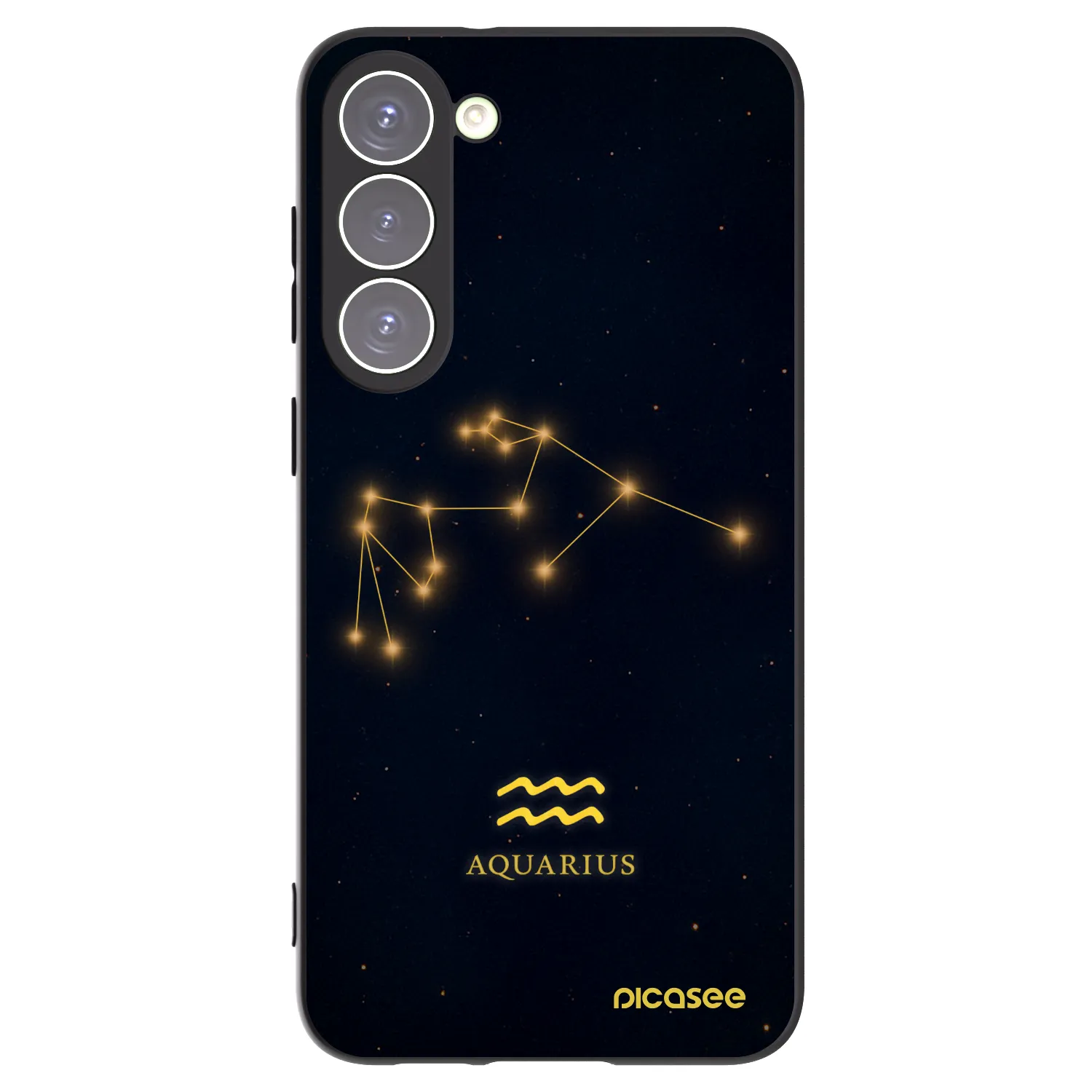 Picasee crna silikonska maskica za Samsung Galaxy S23+ 5G - AQUARIUS