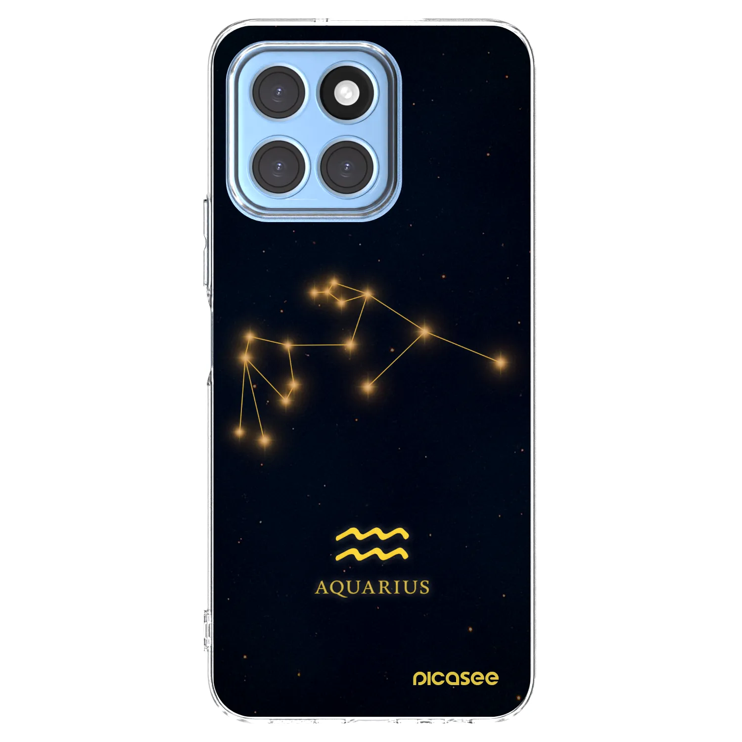 Picasee silikonska prozirna maskica za Honor X8 5G - AQUARIUS