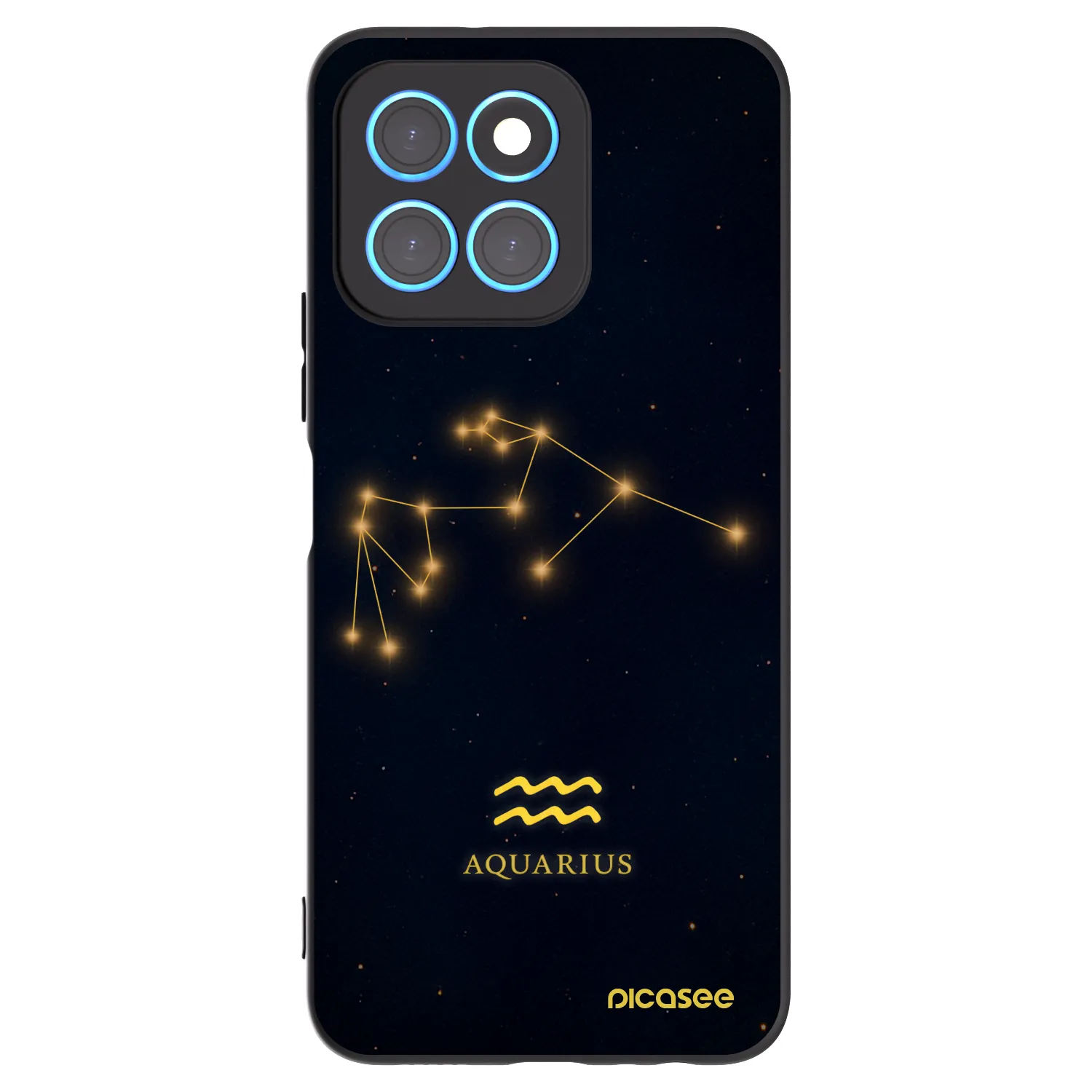 Picasee crna silikonska maskica za Honor X6 - AQUARIUS