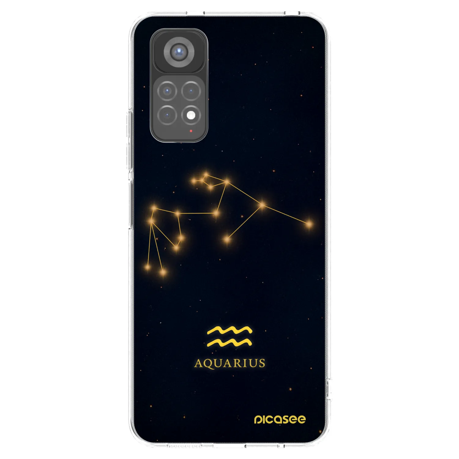 Picasee silikonska prozirna maskica za Xiaomi Redmi Note 11S 5G - AQUARIUS