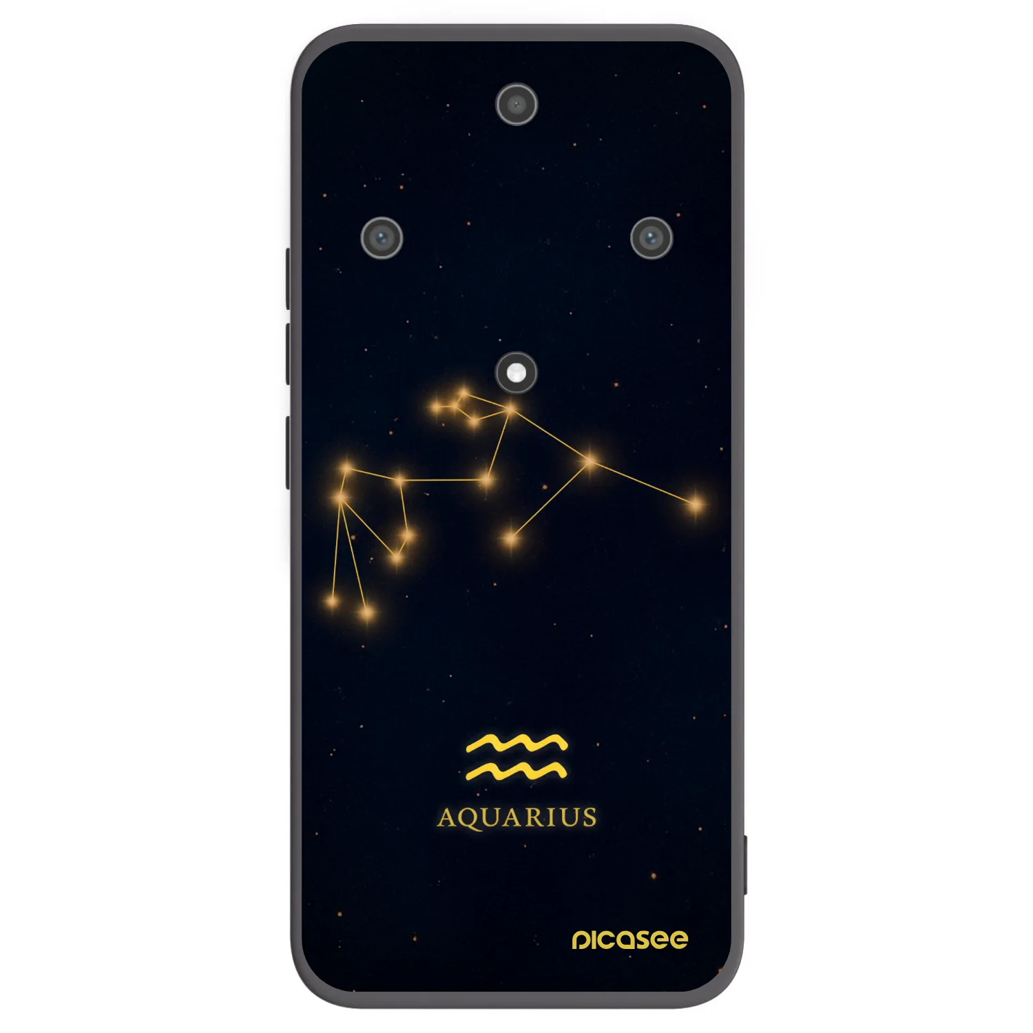 Picasee crna silikonska maskica za Honor Magic5 Lite 5G - AQUARIUS