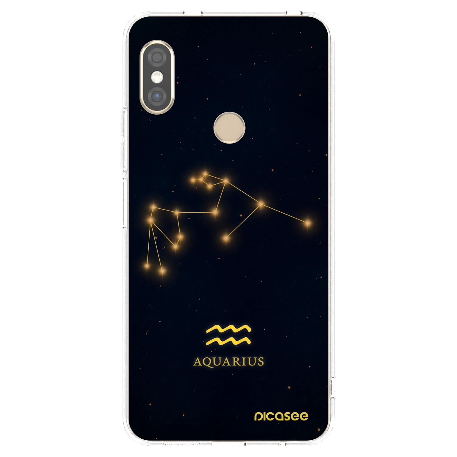 Picasee silikonska prozirna maskica za Xiaomi Redmi Note 5 Global - AQUARIUS