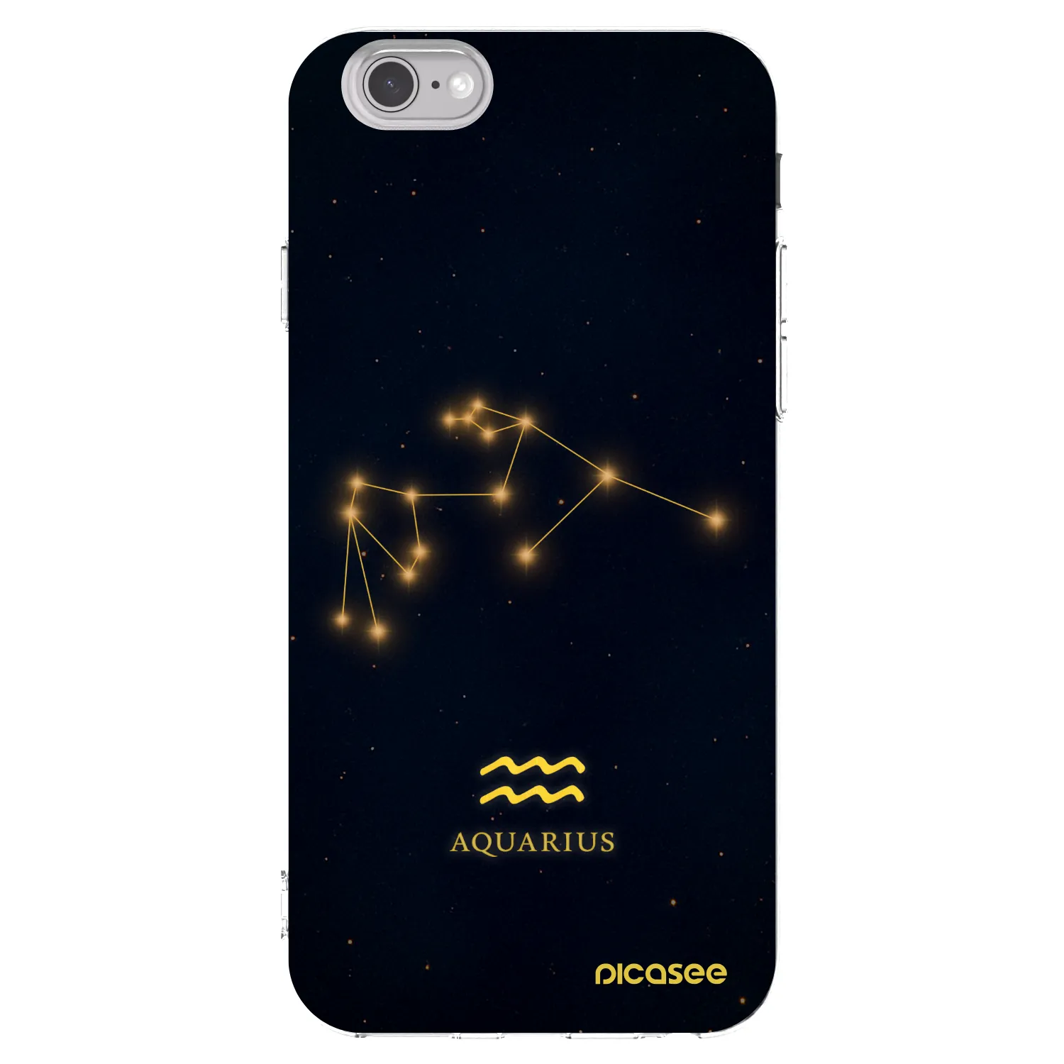 Picasee silikonska prozirna maskica za Apple iPhone 6/6S - AQUARIUS