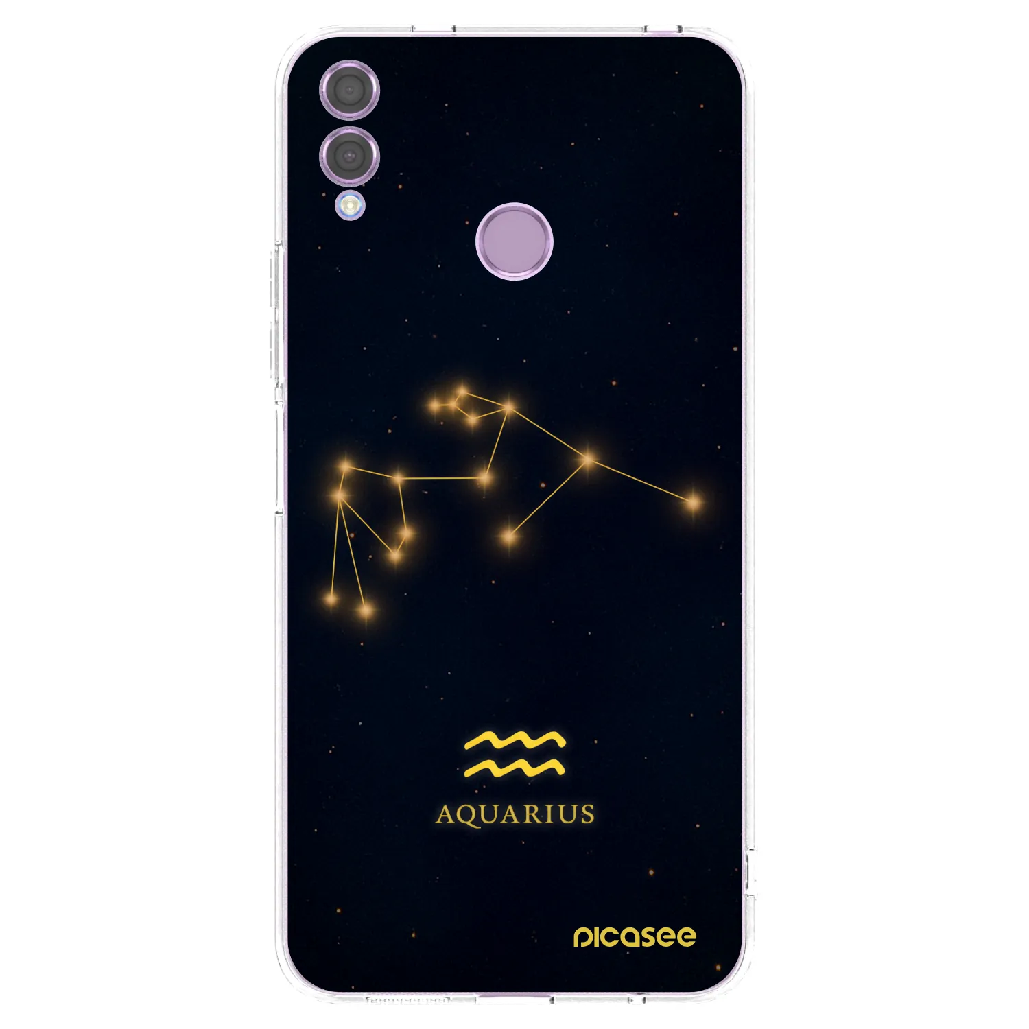Picasee silikonska prozirna maskica za Honor 8X - AQUARIUS